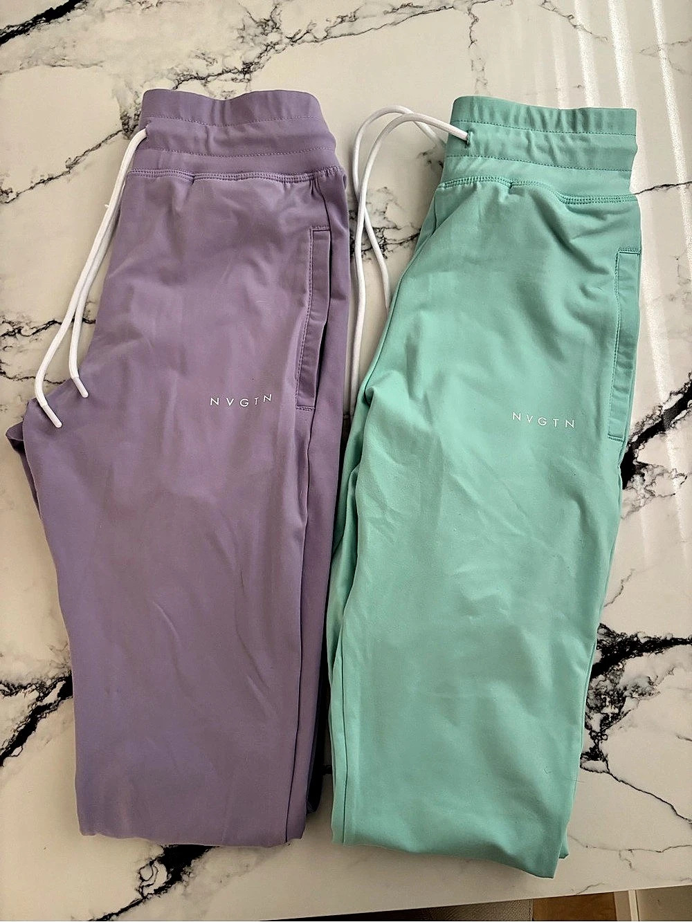 NVGTN Jogger Pant Women's Track Pants Set in Purple & Green